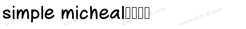 simple micheal字体转换